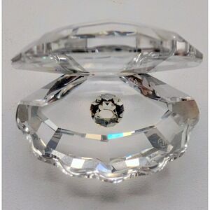 Swarovski Crystal Clam Shell w/Crystal Pearl Figurine #191692, retired, No box